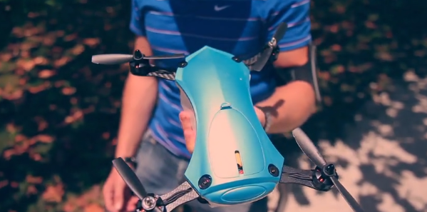 Up & Go aerial camera leaves your hand, comes back to land