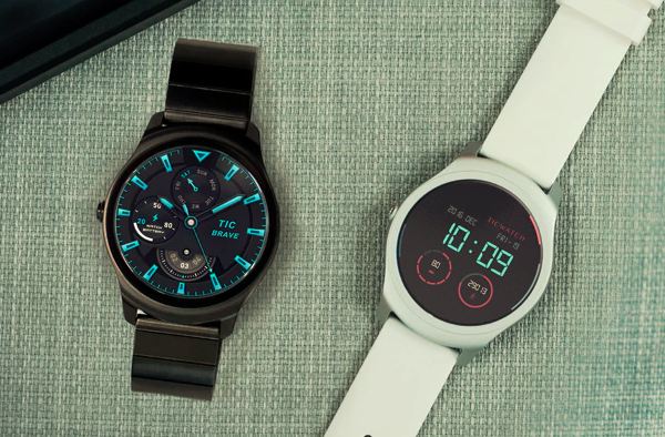 The Ticwatch 2 smartwatch responds to your sweet caress