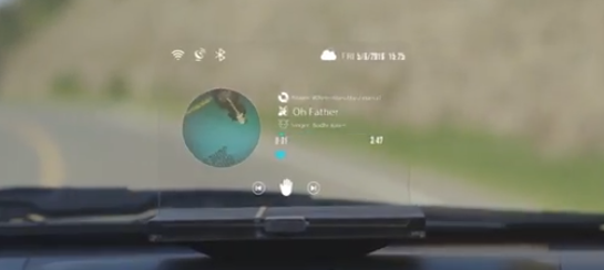 Frizon HUD guides your car with a transparent screen, responds to gestures and speech